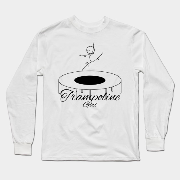Trampoline girl Long Sleeve T-Shirt by afmr.2007@gmail.com
